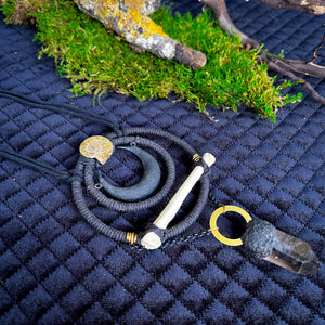 Coyote Bone Protection Circle Necklace