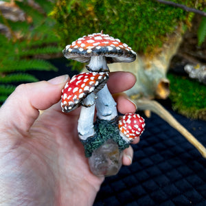 Amanita Muscaria Mushrooms Hanging Ornament