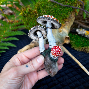 Amanita Muscaria Mushrooms Hanging Ornament