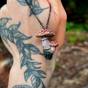 Small Mushroom Necklace