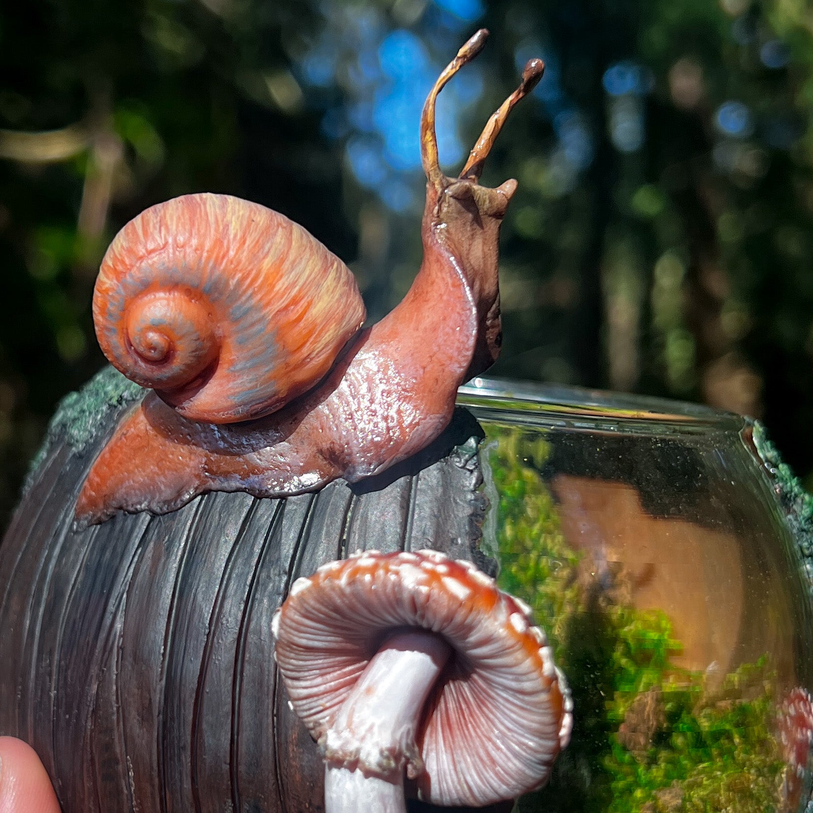 Snail & Mushroom Candle Holder